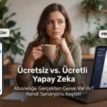 Ücretsiz vs. Ücretli Yapay Zeka: Premium Aboneliklere Gerçekten Gerek Var mı?